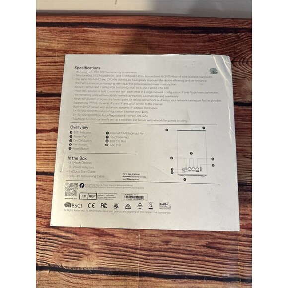 WAVLINK Wi-Fi 6 AX3000 (HALO PULSE X3) Dual-Band Mesh Wi-Fi System - Picture 4 of 8